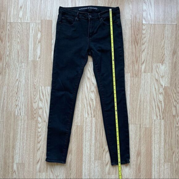 Articles of Society 9” Rise Black Skinny Jeans - Size: 28 - Picture 7 of 11